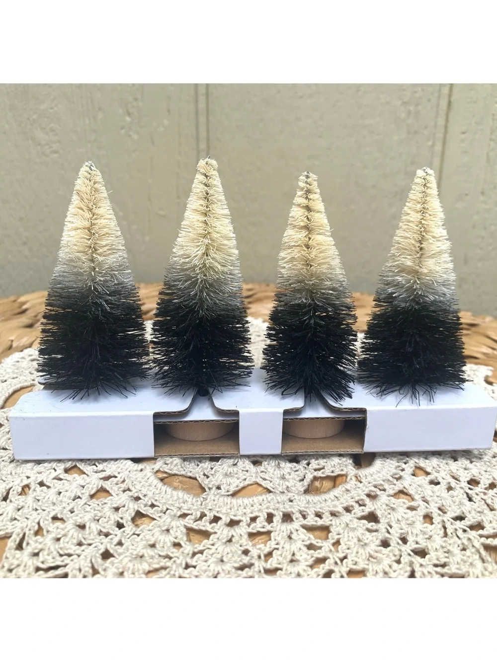 Target Hyde & Eek 2024 Small Bottle Brush Halloween Trees Set of 4